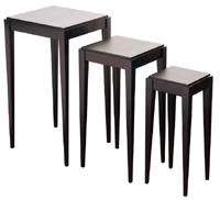 Cina Nesting Tables, Set of 3 - Cappuccino
